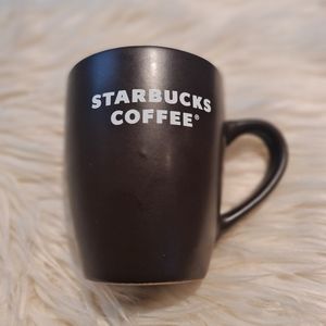 2008 Starbucks Dark Brown Cofee Tea Mug 12 oz Matte